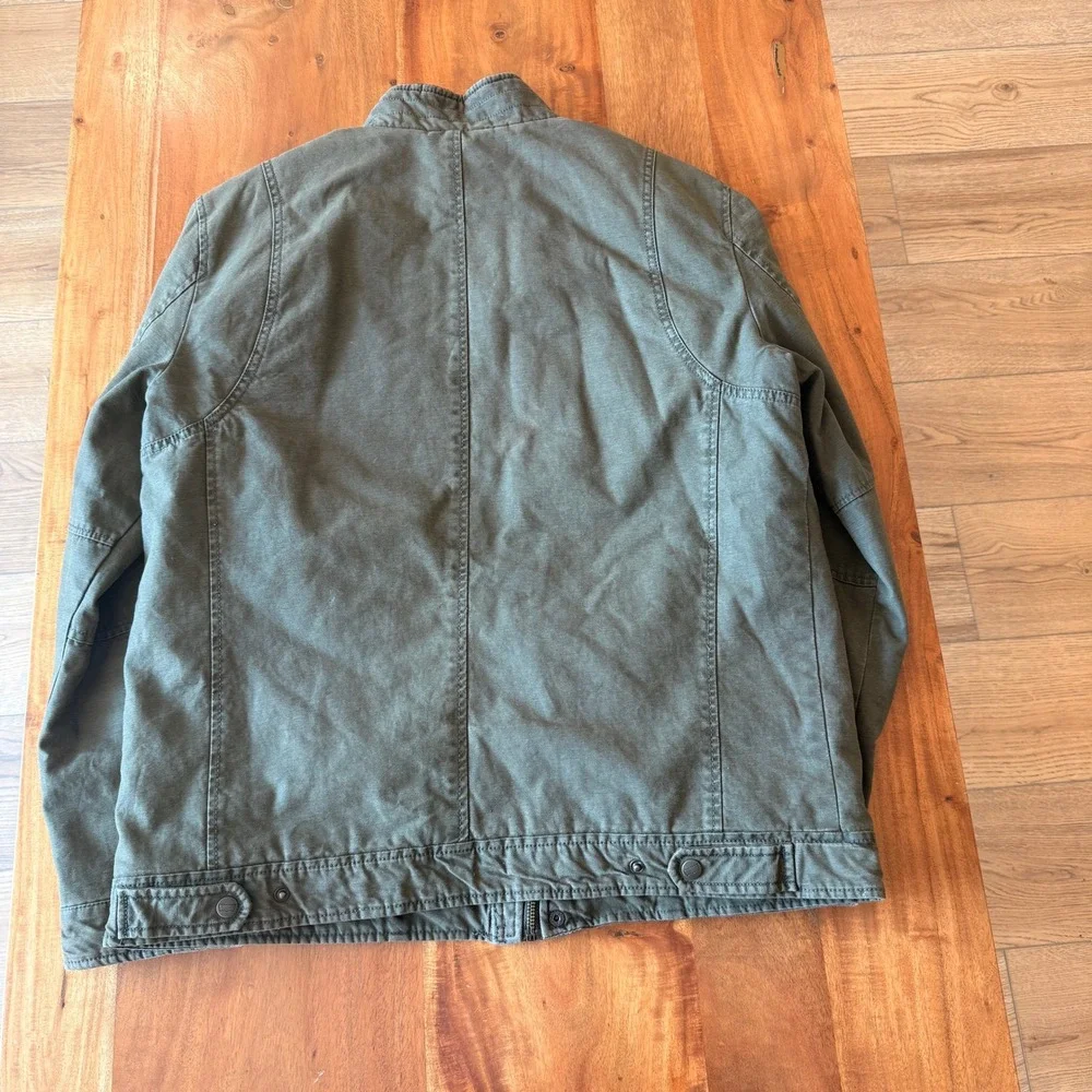 Levi's Men's Green Cotton Military Field Jacket Size L